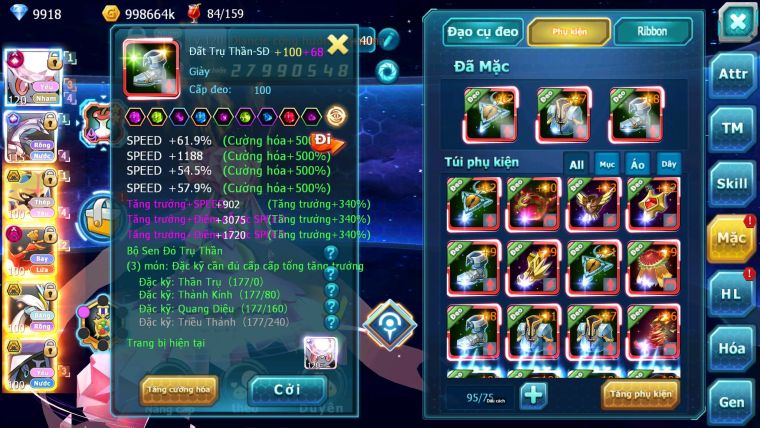 Mã : #TTS6698 - S1179 - BXH : 26 - V15 - Diancie & Palkia CH Vua Kiếm Bc Ho-oh Dnm Nhiều Pet HT