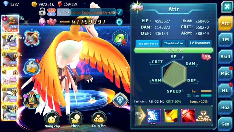 Mã : #TTS6697 - S1439 - V14 - BXH : 19 - 1K4 Sách Ho-oh CHD Miraidon Bc Yvetal Bc DInacie Bc WB Bc