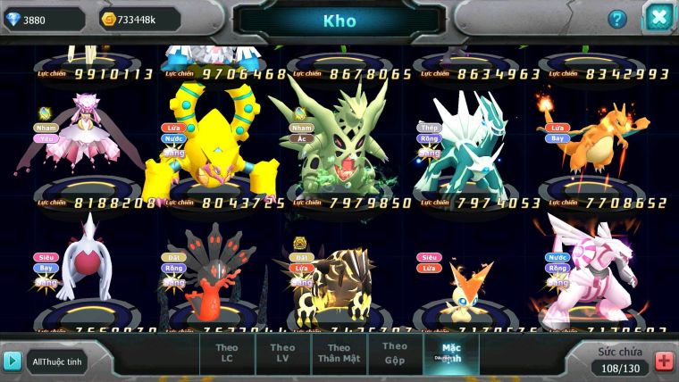 Mã : #TTS6706 - S1061 - V14 - BXH : 3LC - 2K8 Sách Black & White & Ho-oh CHD Vua Kiếm Bc Yvetal Bc Suicun Dnm
