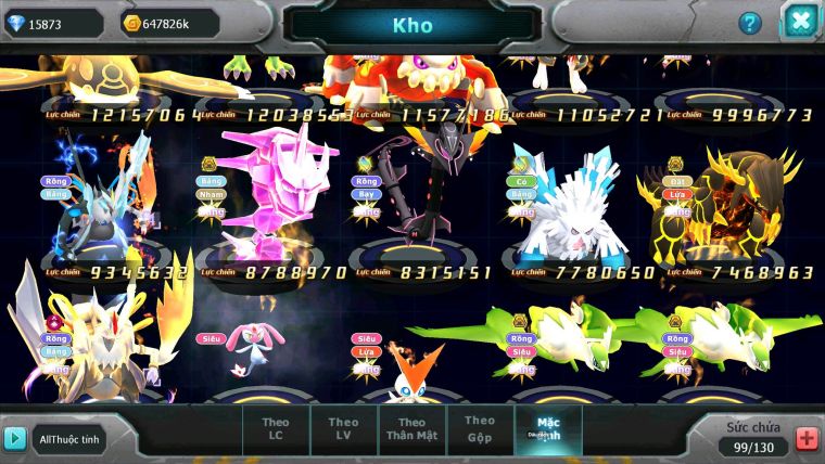 Mã : #TTS6722 - S1155 - BXH : 12 - 15K8 Kc Ho-oh CHD Palkia & Yvetal CH Black Cặp Cá Bc Nhiều Pet HT