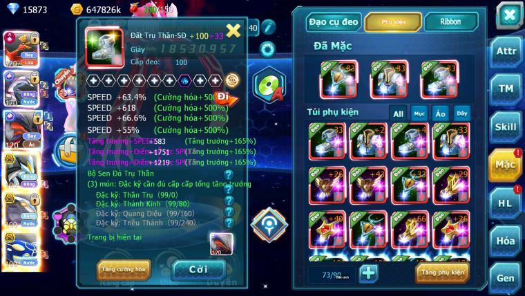Mã : #TTS6722 - S1155 - BXH : 12 - 15K8 Kc Ho-oh CHD Palkia & Yvetal CH Black Cặp Cá Bc Nhiều Pet HT