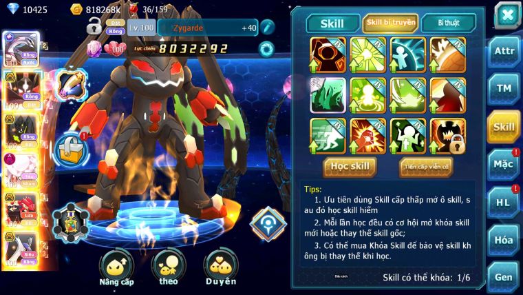 Mã : #TTS6727 - S1458 - V14 - BXH : 50 - Cưỡi Pikachu Palkia CH Zflare Bá chủ Z100 Bc Diancie Bc Dnm Nhiều Pet HT
