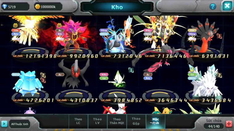 Mã : #TTS6730 - S206 - V6 - Ho-oh Btaa Mew Tg Bc Unvoa Zygarde Flare