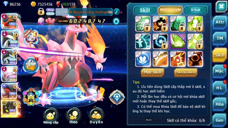 Mã : #TTS6728 - S650 - V15 - 6K6 Sách -BXH: 3 - Ho-oh WB Diancie CHD Yvetal & Lugia CH Nhiều Pet HT