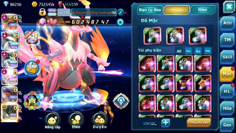Mã : #TTS6728 - S650 - V15 - 6K6 Sách -BXH: 3 - Ho-oh WB Diancie CHD Yvetal & Lugia CH Nhiều Pet HT