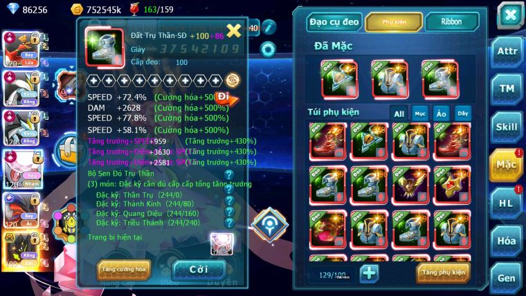 Mã : #TTS6728 - S650 - V15 - 6K6 Sách -BXH: 3 - Ho-oh WB Diancie CHD Yvetal & Lugia CH Nhiều Pet HT
