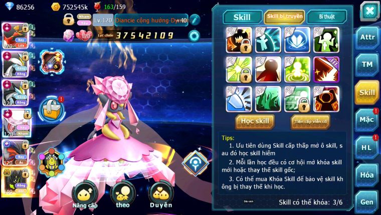 Mã : #TTS6728 - S650 - V15 - 6K6 Sách -BXH: 3 - Ho-oh WB Diancie CHD Yvetal & Lugia CH Nhiều Pet HT