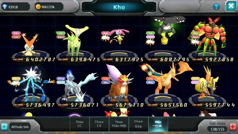 Mã : #TTS6739 - S1275 - V15 - 800 Sách - BXH : 8 - Ho-oh CHD Yvetal CH Vua Khiên Bc Rayquaza Bc Thần gió Bc Nhiều Pet HT