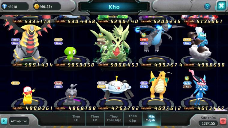 Mã : #TTS6739 - S1275 - V15 - 800 Sách - BXH : 8 - Ho-oh CHD Yvetal CH Vua Khiên Bc Rayquaza Bc Thần gió Bc Nhiều Pet HT