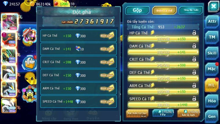 Mã : #TTS6748 - S189 - V14 - 24K KC - BXH:26 - Hoopa Bá Chủ Ho-h Dnm Ray bc Unvoa WB Bc Nhiều Pet HT