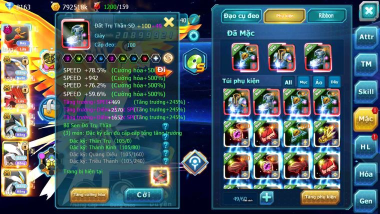 Mã : #TTS6747 - S1292 - V8 - BXH : 49 - Ho-oh Dnm Qvbc bc Qvld Bc Groudon Bc Unvoa WB Bc