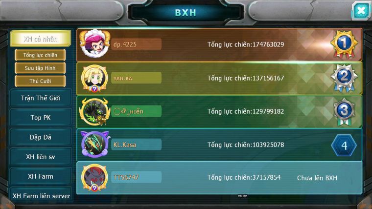Mã : #TTS6747 - S1292 - V8 - BXH : 49 - Ho-oh Dnm Qvbc bc Qvld Bc Groudon Bc Unvoa WB Bc