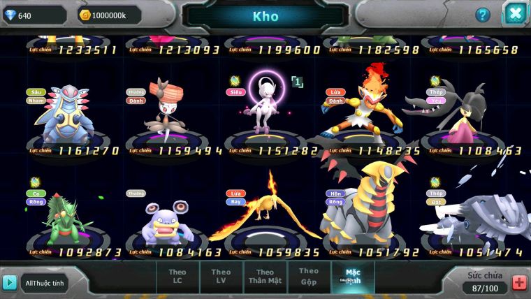 Mã : #TTS6743 - S1660 - V8 - Ho-oh Dnm Qvld Bc Thần Gio bc Unvoa Yvetal Nhiều Pet HT