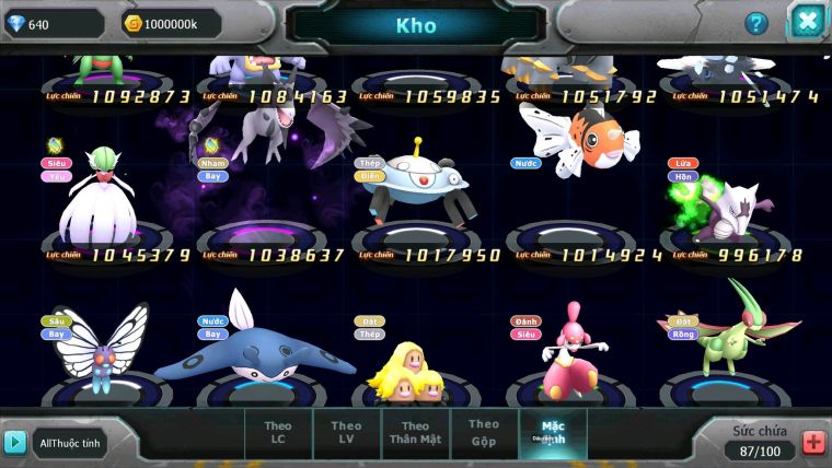 Mã : #TTS6743 - S1660 - V8 - Ho-oh Dnm Qvld Bc Thần Gio bc Unvoa Yvetal Nhiều Pet HT