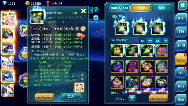 Mã : #TTS6754 - S1897 - V14 - BXH : 3 ALL - Hồn Tâm Bá CHủ Xerm Bá Chủ Tapu Fini Bc Unvoa Kyogre Bc