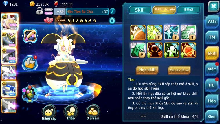 Mã : #TTS6754 - S1897 - V14 - BXH : 3 ALL - Hồn Tâm Bá CHủ Xerm Bá Chủ Tapu Fini Bc Unvoa Kyogre Bc