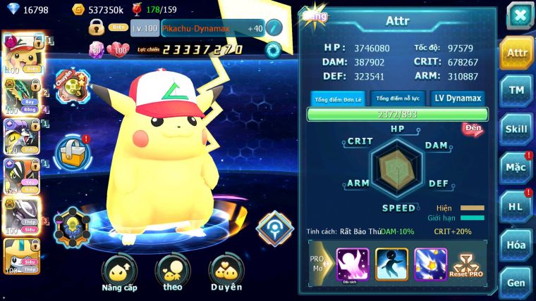 Mã : #TTS6751 - S916 - V12 - 16K KC - BXH : 27 - 2K Sách - Pikachu Dnm Ray Bc Tapu Koko Raikou CH Qúa êm