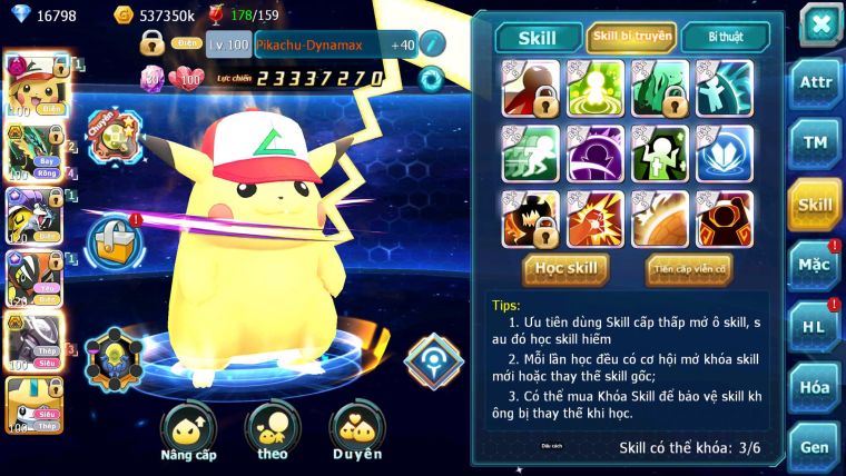 Mã : #TTS6751 - S916 - V12 - 16K KC - BXH : 27 - 2K Sách - Pikachu Dnm Ray Bc Tapu Koko Raikou CH Qúa êm