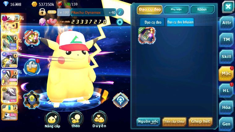 Mã : #TTS6751 - S916 - V12 - 16K KC - BXH : 27 - 2K Sách - Pikachu Dnm Ray Bc Tapu Koko Raikou CH Qúa êm