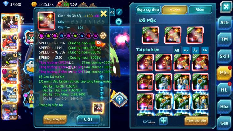 Mã : #TTS6773 - S1448 - V15 - 37K8 KC - Zflare Bc Koraidon bc Z100 CH Ho-oh Dnm Nhiều Pet Bc
