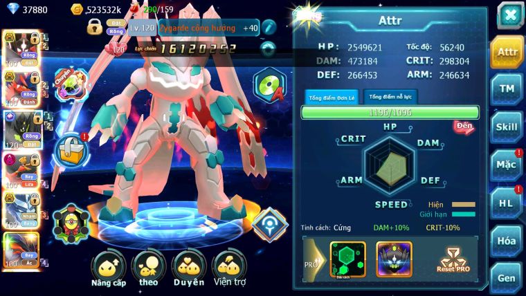 Mã : #TTS6773 - S1448 - V15 - 37K8 KC - Zflare Bc Koraidon bc Z100 CH Ho-oh Dnm Nhiều Pet Bc