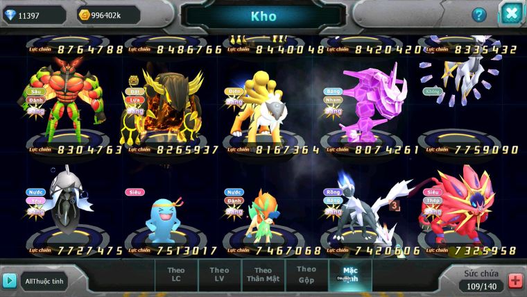 Mã : #TTS6770 - S1123 - BXH : 5  - V17 - Vua kiếm Khiên Dynamax Ho-oh CHD Yvetal Bc Arc Thép Dnm Unvoa Bc WB Dnm Metal Bc