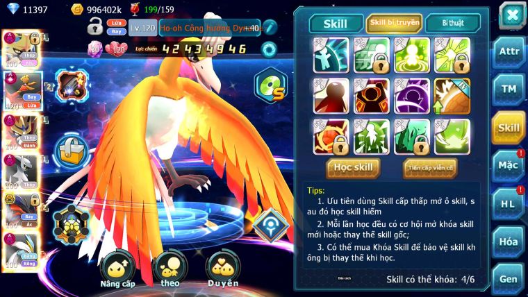 Mã : #TTS6770 - S1123 - BXH : 5  - V17 - Vua kiếm Khiên Dynamax Ho-oh CHD Yvetal Bc Arc Thép Dnm Unvoa Bc WB Dnm Metal Bc