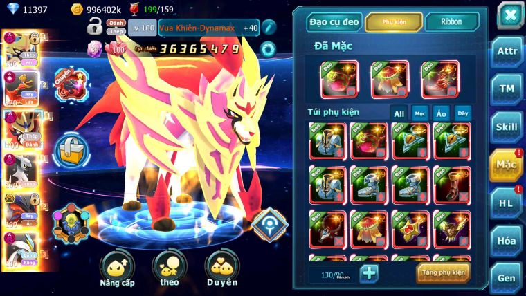 Mã : #TTS6770 - S1123 - BXH : 5  - V17 - Vua kiếm Khiên Dynamax Ho-oh CHD Yvetal Bc Arc Thép Dnm Unvoa Bc WB Dnm Metal Bc