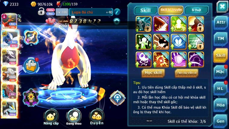 Mã : #TTS6769 - S980 - V6 - 410 Sách - BXH : 44 - Ho-oh CHD Lugia Bc Mew giáp bc hentran Bc Qvld Bc Nhiều Pet HT Bc