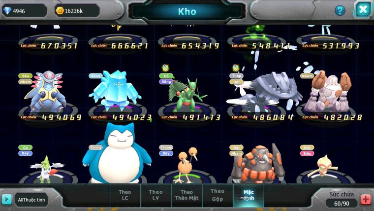 Mã : #TTS6768 - S1917 - V9 - BXH : 25 - 650 Sách - Zflare Rắn Băng Bc Groudon lugia nhiều Pet HT
