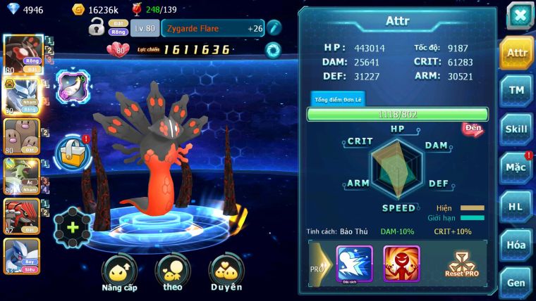 Mã : #TTS6768 - S1917 - V9 - BXH : 25 - 650 Sách - Zflare Rắn Băng Bc Groudon lugia nhiều Pet HT