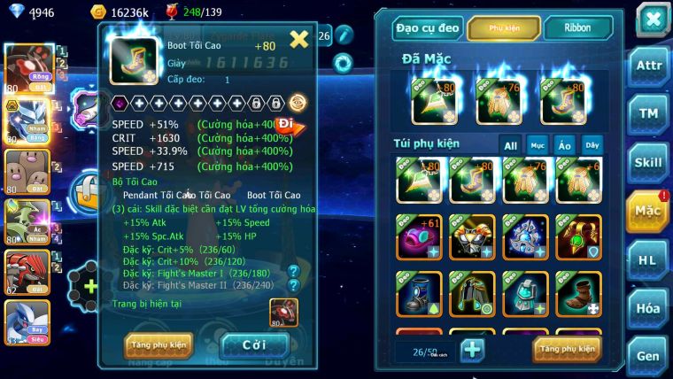 Mã : #TTS6768 - S1917 - V9 - BXH : 25 - 650 Sách - Zflare Rắn Băng Bc Groudon lugia nhiều Pet HT