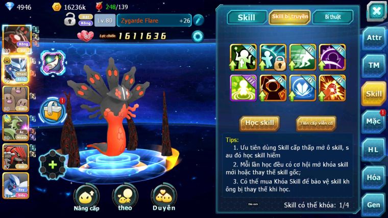 Mã : #TTS6768 - S1917 - V9 - BXH : 25 - 650 Sách - Zflare Rắn Băng Bc Groudon lugia nhiều Pet HT