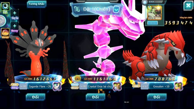 Mã : #TTS6768 - S1917 - V9 - BXH : 25 - 650 Sách - Zflare Rắn Băng Bc Groudon lugia nhiều Pet HT