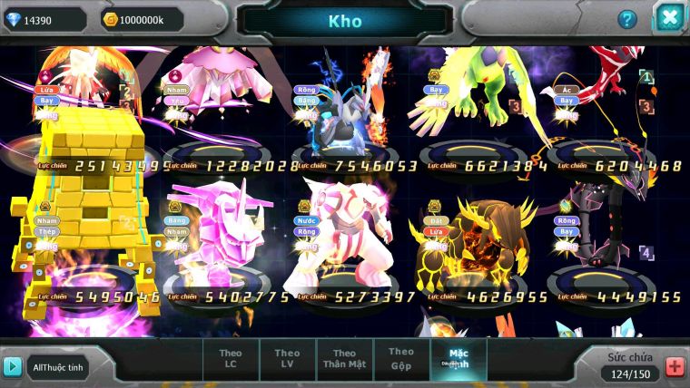 Mã : #TTS6767 - S1596 - V13 - BXH : 41 - 14K KC - Ho-oh CHD Diancie Dnm Unvoa  Thần gio Bc Sakataka Bc Rắn Băng Bc