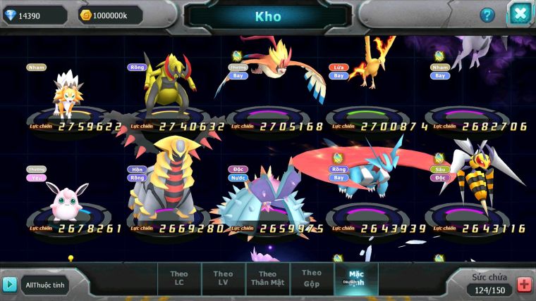 Mã : #TTS6767 - S1596 - V13 - BXH : 41 - 14K KC - Ho-oh CHD Diancie Dnm Unvoa  Thần gio Bc Sakataka Bc Rắn Băng Bc