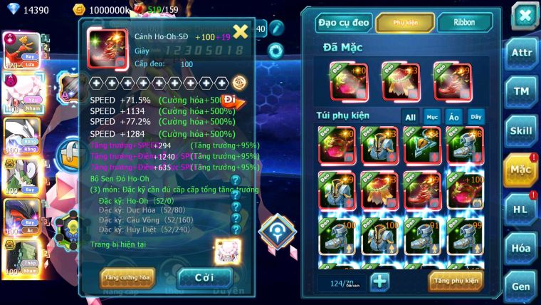Mã : #TTS6767 - S1596 - V13 - BXH : 41 - 14K KC - Ho-oh CHD Diancie Dnm Unvoa  Thần gio Bc Sakataka Bc Rắn Băng Bc