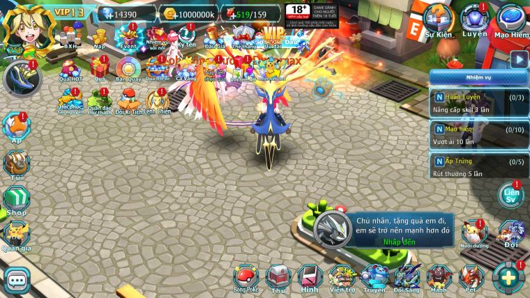 Mã : #TTS6767 - S1596 - V13 - BXH : 41 - 14K KC - Ho-oh CHD Diancie Dnm Unvoa  Thần gio Bc Sakataka Bc Rắn Băng Bc
