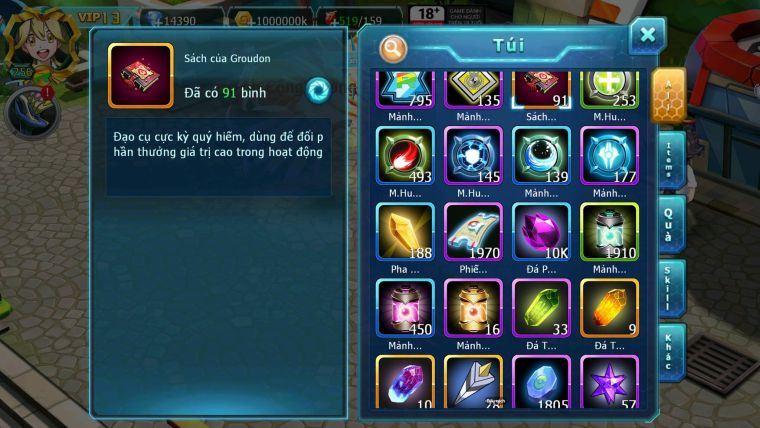 Mã : #TTS6767 - S1596 - V13 - BXH : 41 - 14K KC - Ho-oh CHD Diancie Dnm Unvoa  Thần gio Bc Sakataka Bc Rắn Băng Bc