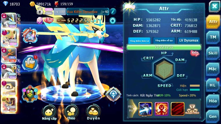 Mã : #TTS6774 - S979 - V19 - BXH : 2 ALL - Black & White & Ho-oh CHD Vua Kiếm Metal Dnm Yvetal CH Khiên Bc Nhiều Pet Ht