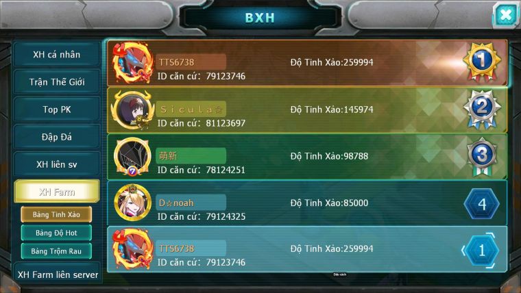 Mã : #TTS6774 - S979 - V19 - BXH : 2 ALL - Black & White & Ho-oh CHD Vua Kiếm Metal Dnm Yvetal CH Khiên Bc Nhiều Pet Ht