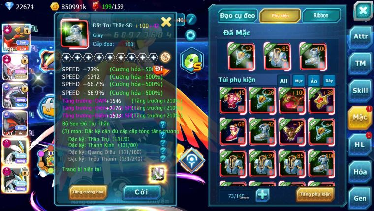 Mã : #TTS6781 - S561 - V15 - BXH: 4 - Ho-oh & Diancie CHD Palkia & Yvetal CH WB Dnm