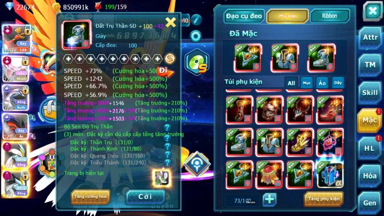 Mã : #TTS6781 - S561 - V15 - BXH: 4 - Ho-oh & Diancie CHD Palkia & Yvetal CH WB Dnm