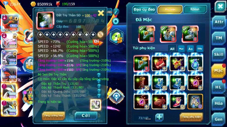 Mã : #TTS6781 - S561 - V15 - BXH: 4 - Ho-oh & Diancie CHD Palkia & Yvetal CH WB Dnm