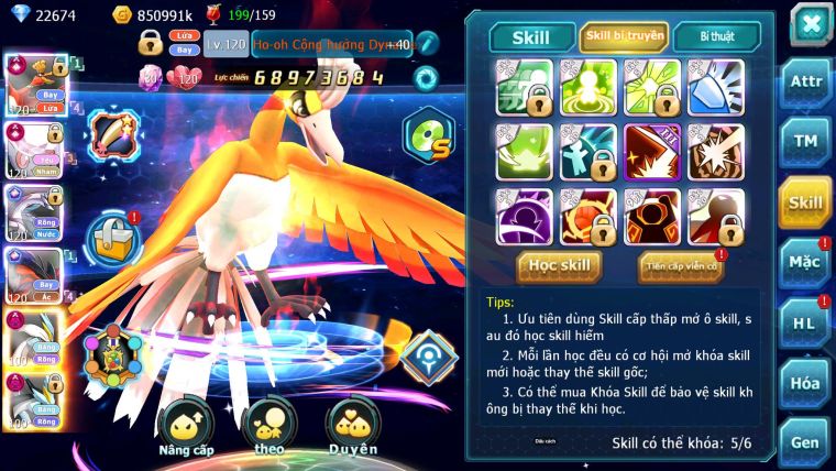 Mã : #TTS6781 - S561 - V15 - BXH: 4 - Ho-oh & Diancie CHD Palkia & Yvetal CH WB Dnm