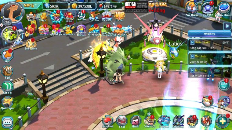 Mã : #TTS6805 - S1868 - V6 - BXH : 21 - Ho-oh Bc RX Bc Yvetal Lugia raikou ash char