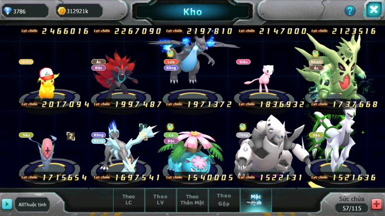 Mã : #TTS6808 - S1783 - V10 - 500 Sách - Tapu Bulu Dnm Xerm Bá Chủ Celebi raikou zflare mes lugia