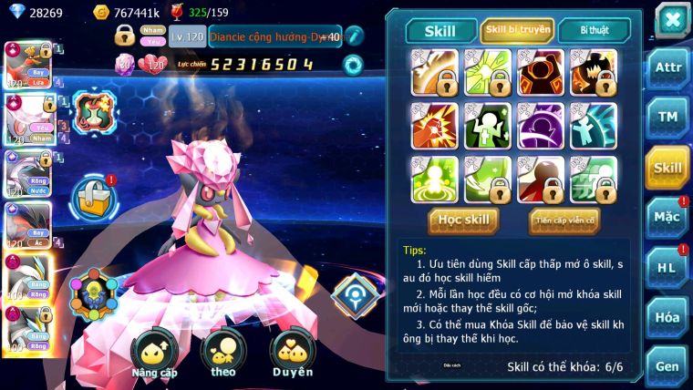 Mã : #TTS6806 - S561 - BXH: 4ALL - V15- Ho-oh & Diancie CHD Palkia Yvetal CH Wb Dnm Nhiều Pet BC + Hoopa Bá Chủ