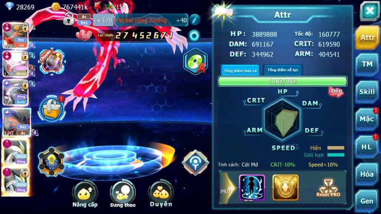 Mã : #TTS6806 - S561 - BXH: 4ALL - V15- Ho-oh & Diancie CHD Palkia Yvetal CH Wb Dnm Nhiều Pet BC + Hoopa Bá Chủ