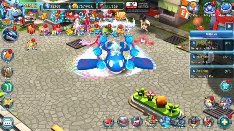 Mã : #TTS6806 - S561 - BXH: 4ALL - V15- Ho-oh & Diancie CHD Palkia Yvetal CH Wb Dnm Nhiều Pet BC + Hoopa Bá Chủ